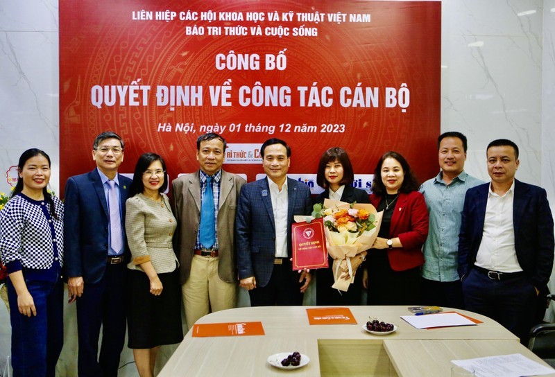 Bà Nguyễn Thị Mai Hương trở thành Tổng Biên tập Báo Tri thức và Cuộc sống