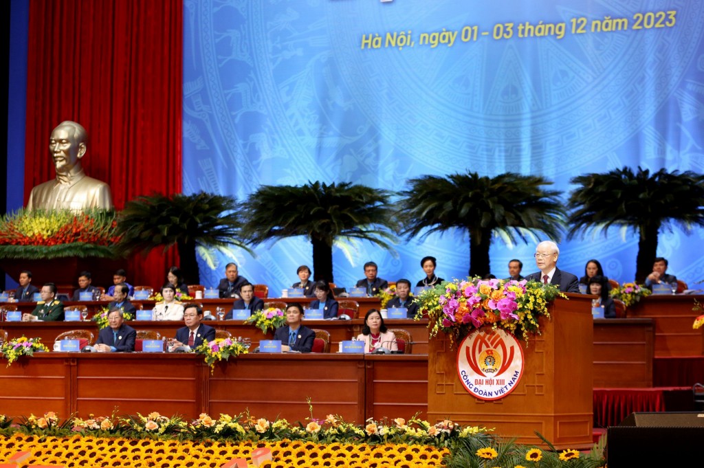 Tổng Bí thư Nguyễn Phú Trọng: Xây dựng giai cấp công nhân, tổ chức Công đoàn lớn mạnh góp phần đưa đất nước phát triển nhanh, bền vững
