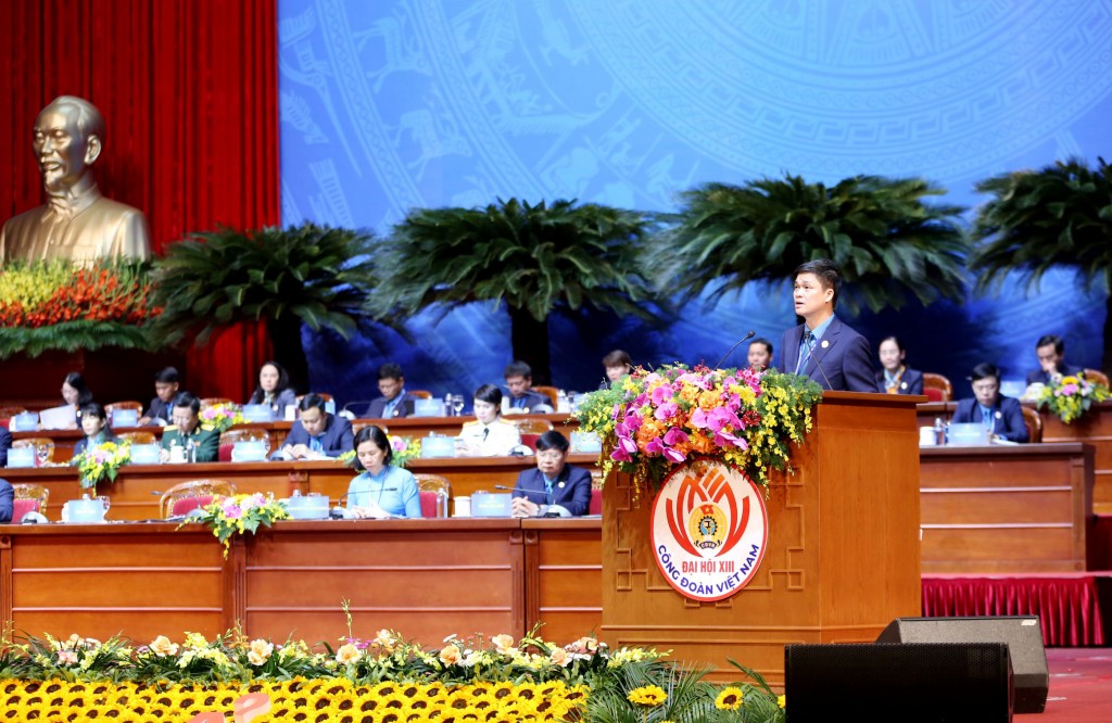 HÌNH ẢNH: Toàn cảnh ngày làm việc thứ 3 Đại hội XIII Công đoàn Việt Nam