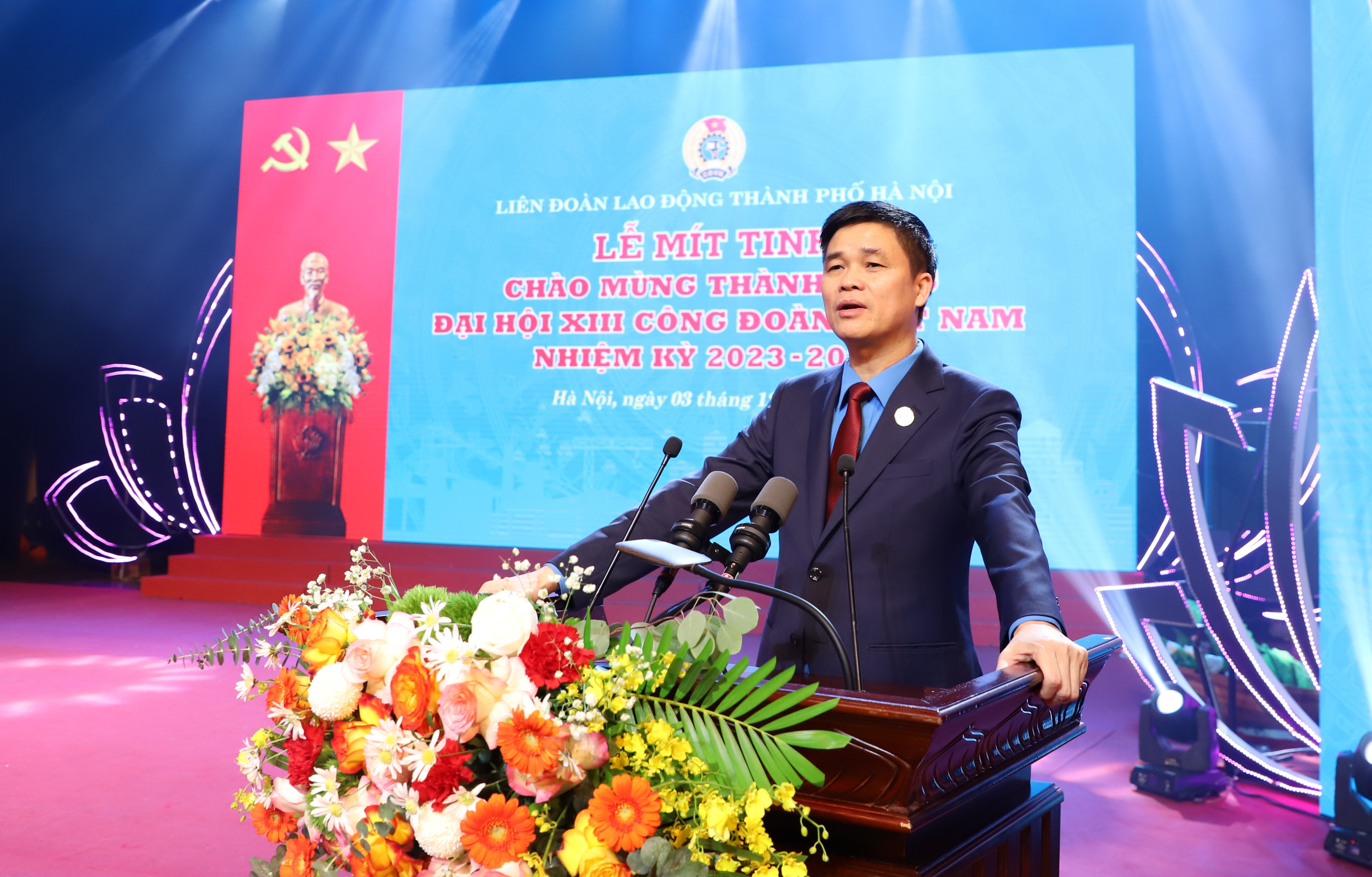 LĐLĐ thành phố Hà Nội mít tinh chào mừng thành công Đại hội XIII Công đoàn Việt Nam