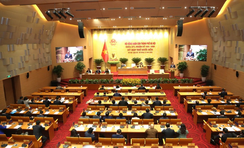 Kỳ họp thứ 14, HĐND TP. Hà Nội đã thông qua 35 nghị quyết