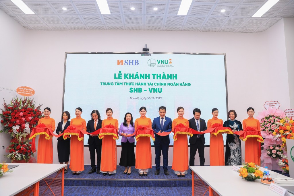 Khánh thành “Trung tâm thực hành Tài chính Ngân hàng SHB - VNU” tại Đại học Quốc gia Hà Nội
