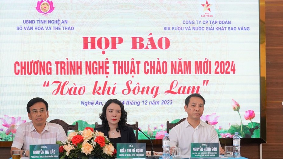 Nghệ An sẽ tổ chức chương trình nghệ thuật  "Hào khí sông Lam" chào đón năm mới 2024