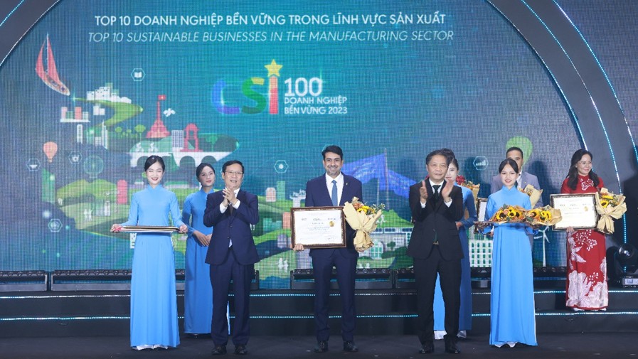 Coca-Cola được vinh danh Top 3 doanh nghiệp phát triển bền vững tại Việt Nam