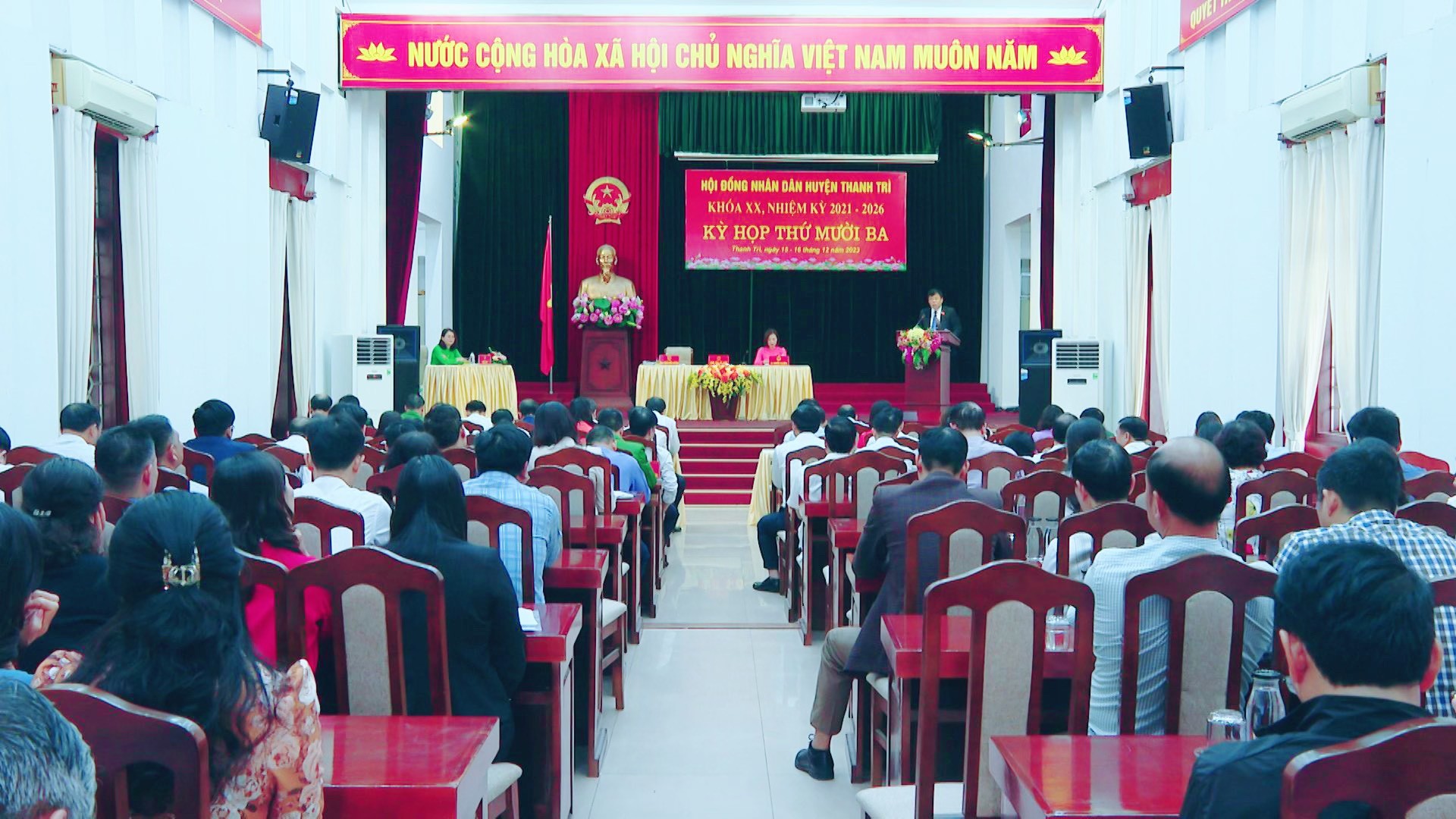 Kỳ họp thứ 13 Hội đồng nhân dân huyện Thanh Trì