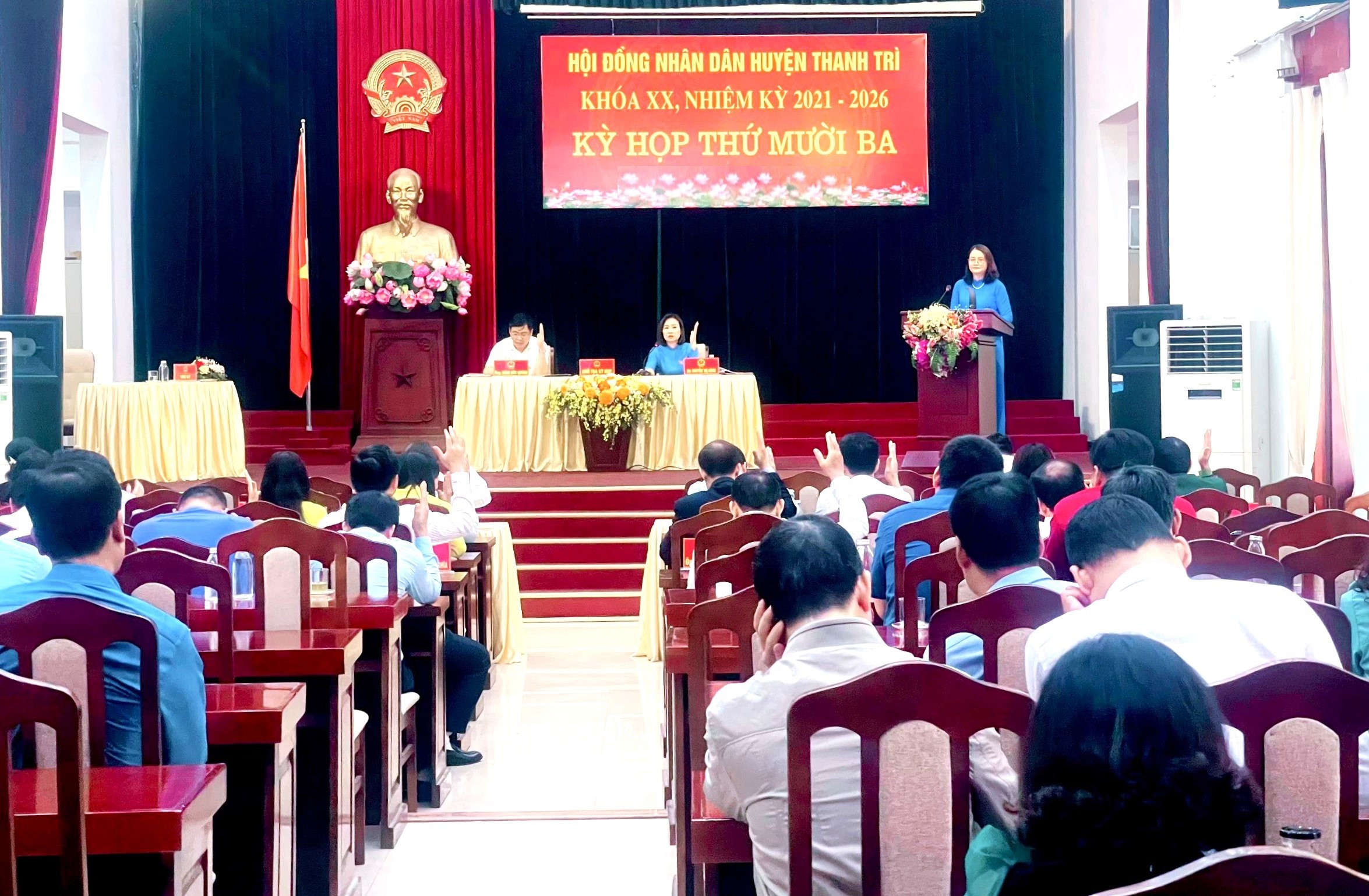 Hội đồng nhân dân huyện Thanh Trì thông qua 9 Nghị quyết quan trọng