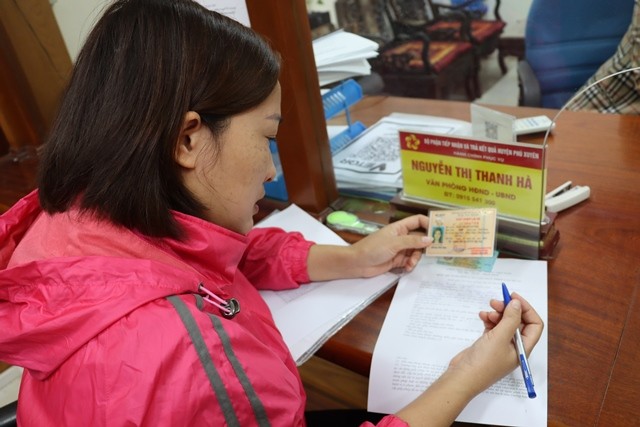 Huyện Phú Xuyên: 100% hồ sơ thủ tục hành chính được trả kết quả sớm và đúng hẹn
