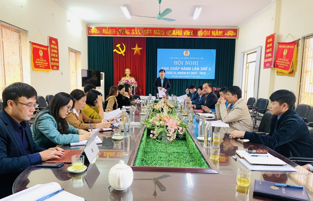 LĐLĐ huyện Gia Lâm triển khai công tác chăm lo Tết cho đoàn viên, người lao động