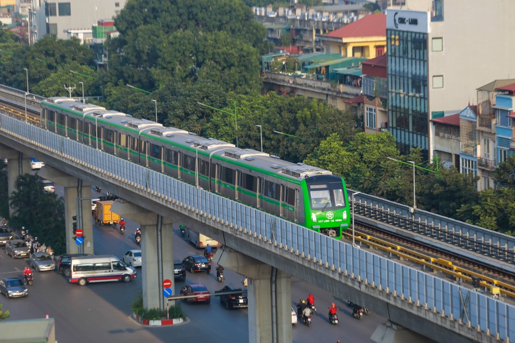 Đường sắt đô thị Cát Linh - Hà Đông vận chuyển được 10,7 triệu lượt khách