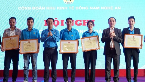 Công đoàn KKT Đông Nam Nghệ An hoàn thành xuất sắc nhiệm vụ trong năm 2023