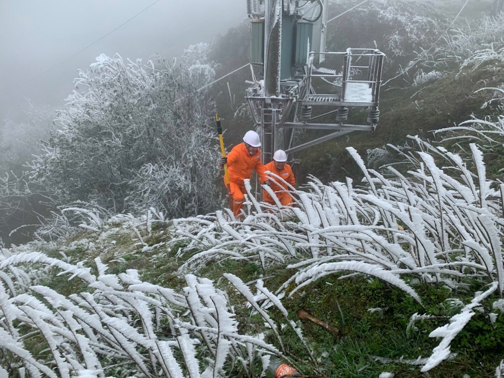 Lạng Sơn: Đảm bảo vận hành lưới điện an toàn dưới thời tiết băng giá