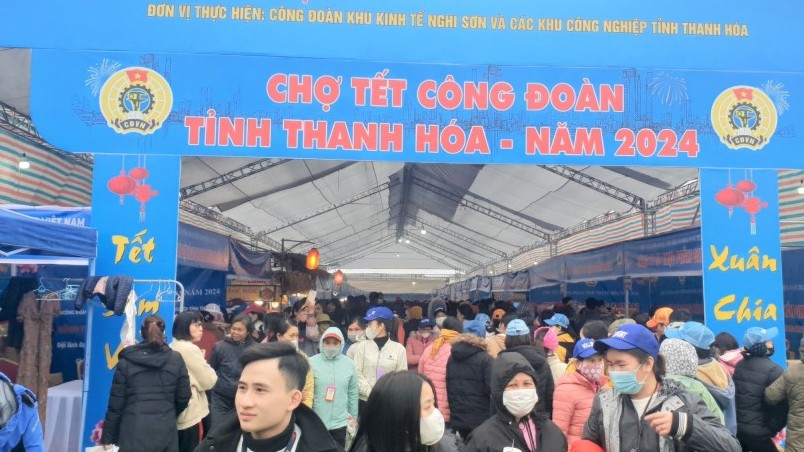 Thanh Hoá: Sôi nổi các hoạt động vui Tết, đón Xuân cho công nhân lao động