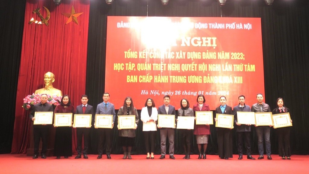 Đảng bộ cơ quan LĐLĐ thành phố Hà Nội tổng kết công tác xây dựng Đảng năm 2023