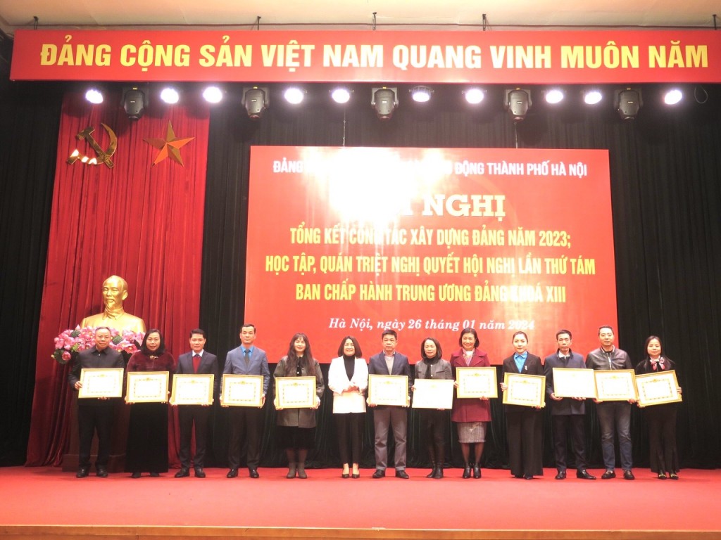 Đảng bộ cơ quan LĐLĐ thành phố Hà Nội tổng kết công tác xây dựng Đảng năm 2023