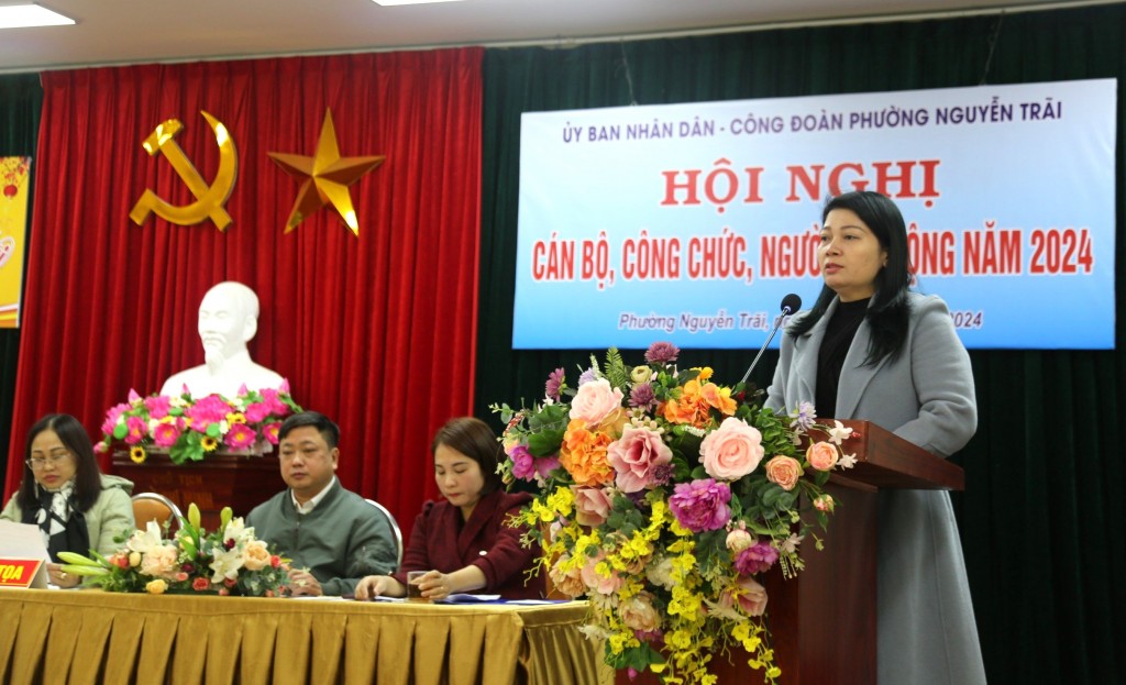Hội nghị cán bộ, công chức, người lao động phường Nguyễn Trãi năm 2024