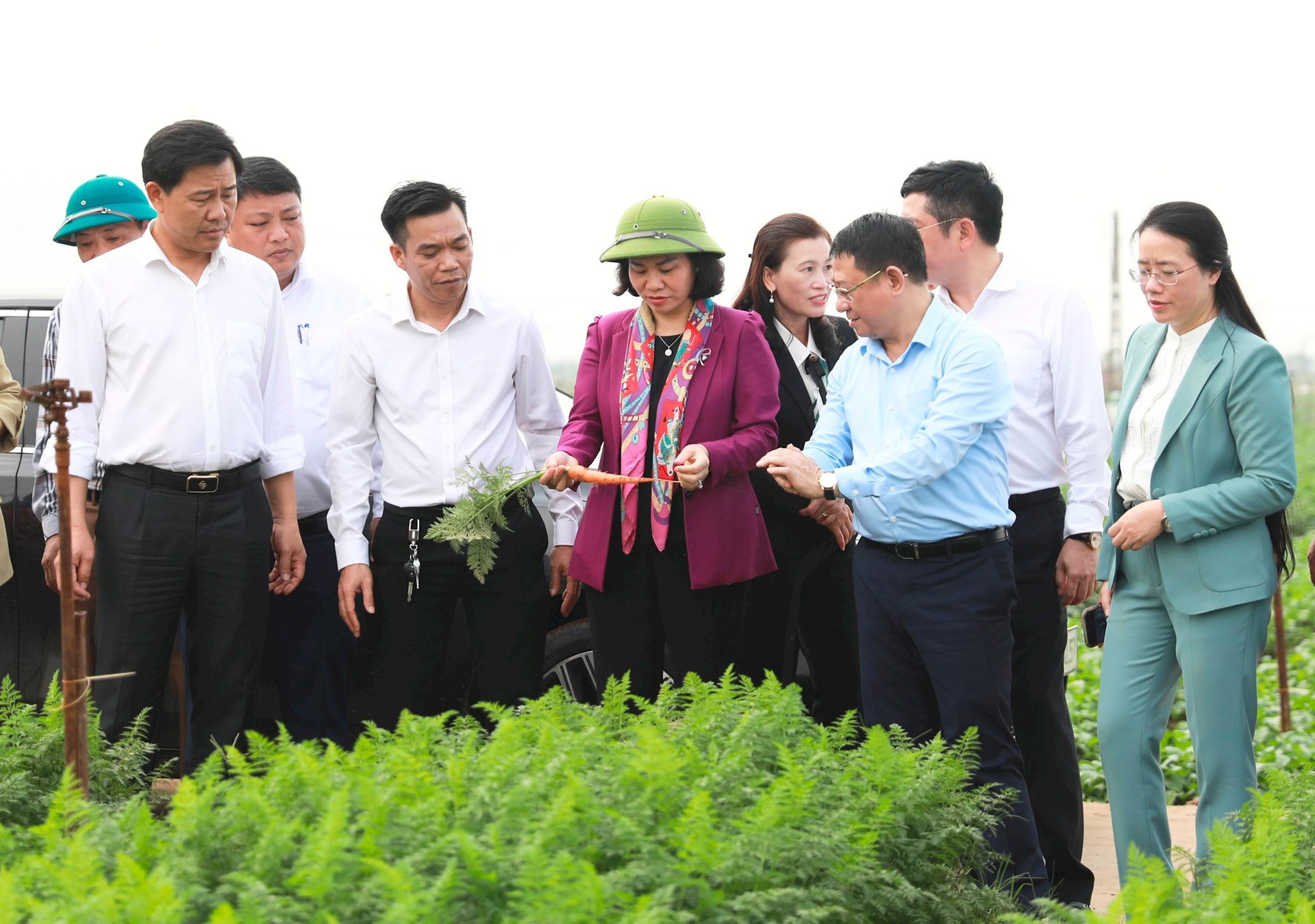 Phó Bí thư Thường trực Thành ủy Hà Nội động viên nhân dân Mê Linh ra quân sản xuất đầu năm