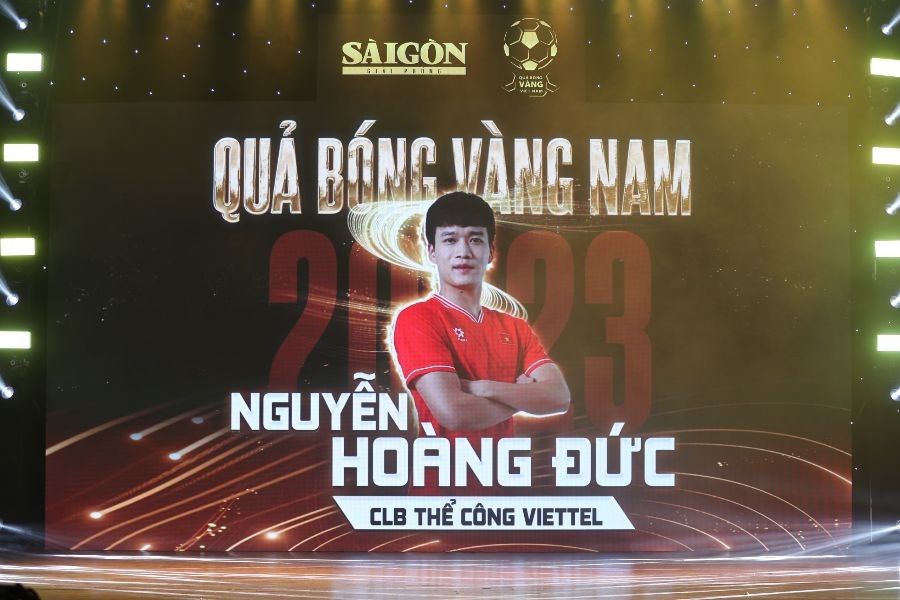 Lần thứ hai, Nguyễn Hoàng Đức giành danh hiệu Quả bóng vàng
