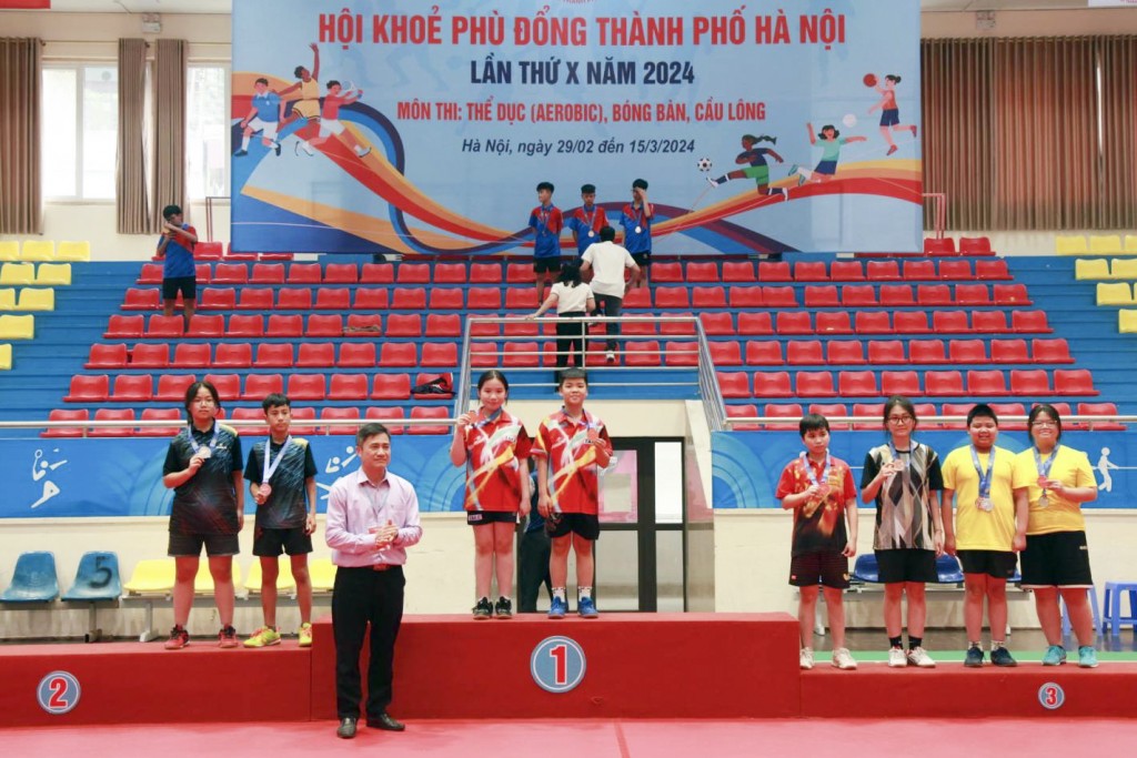 402 vận động viên thi đấu môn Bóng bàn tại Hội khỏe Phù Đổng thành phố Hà Nội