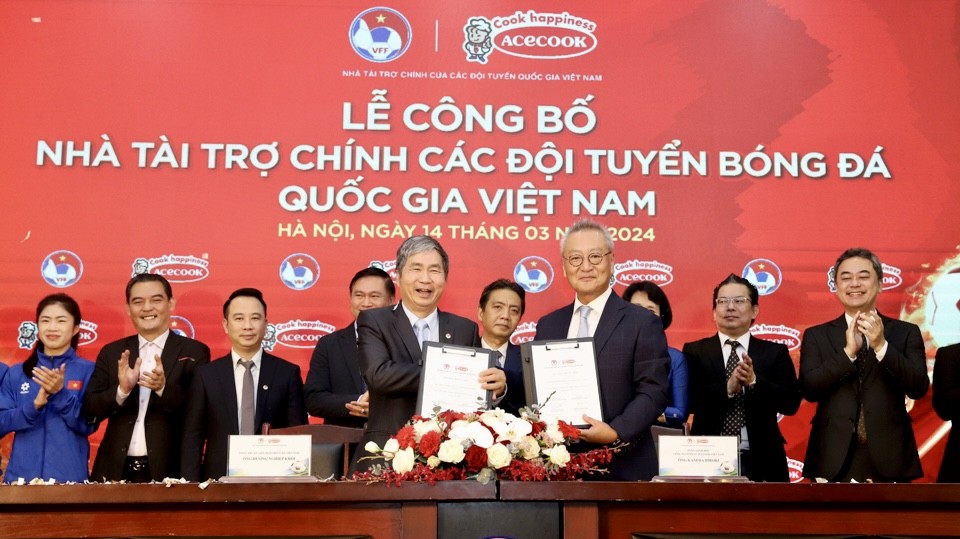 Công bố nhà tài trợ chính các đội tuyển bóng đá quốc gia Việt Nam năm 2024
