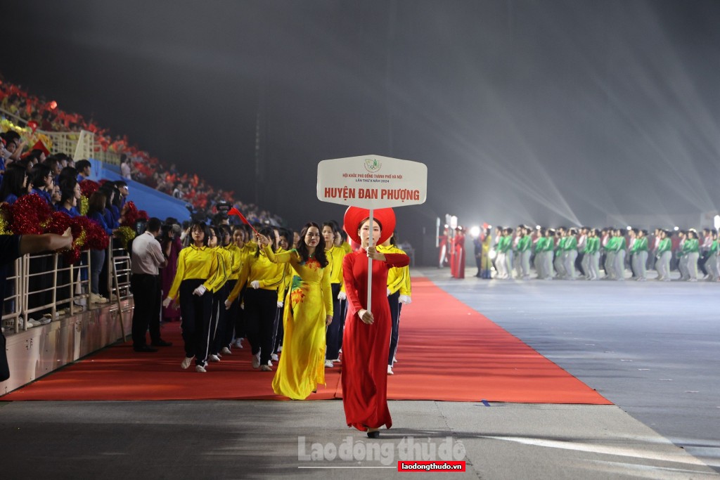 Những hình ảnh đẹp lễ khai mạc Hội khỏe Phù Đổng thành phố Hà Nội lần thứ X
