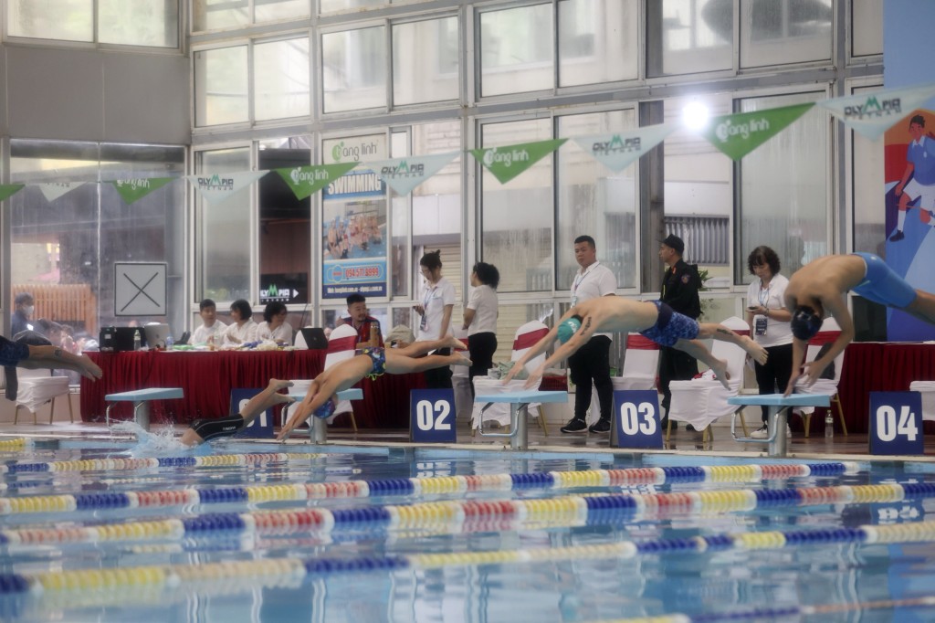Hà Nội: 522 vận động viên học sinh thi đấu môn Bơi tại Hội khoẻ Phù Đổng Thành phố