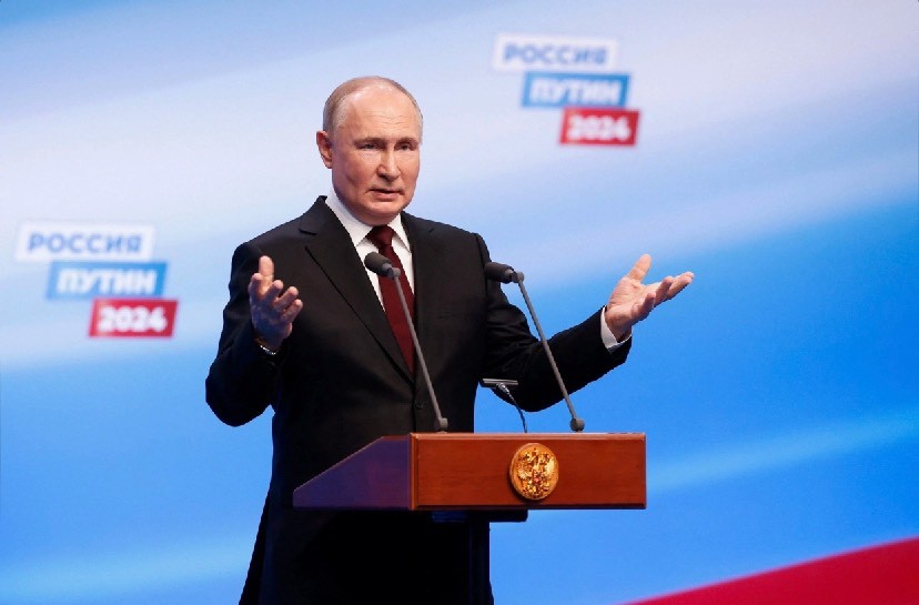 Tổng thống Vladimir Putin giành chiến thắng trong cuộc bầu cử