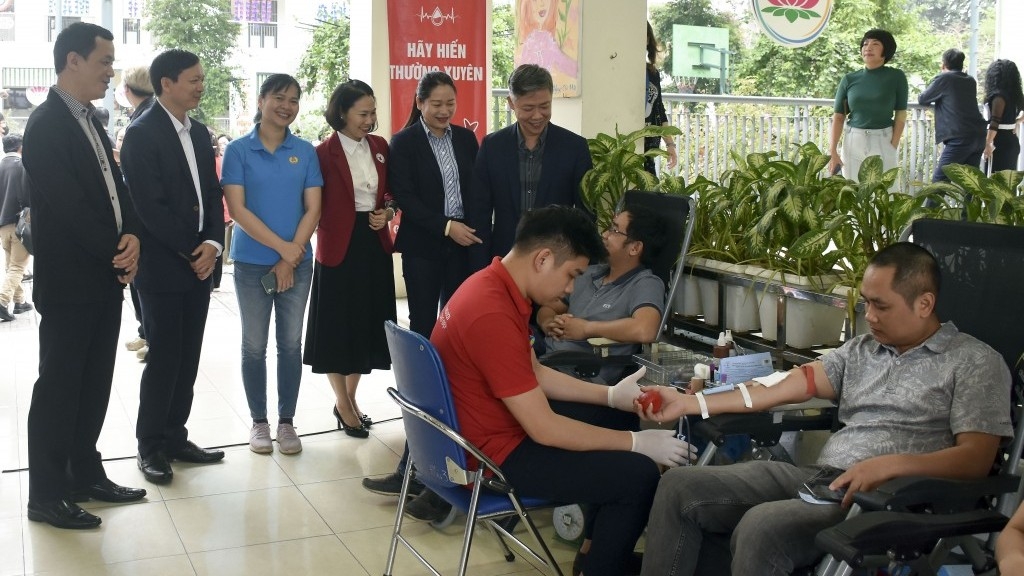 Lan tỏa phong trào hiến máu tình nguyện trong CNVCLĐ quận Ba Đình