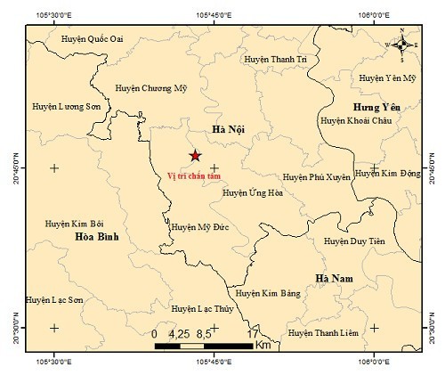 Động đất mạnh 4 độ tại Hà Nội, toàn quốc ghi nhận 3 rung chấn nhẹ