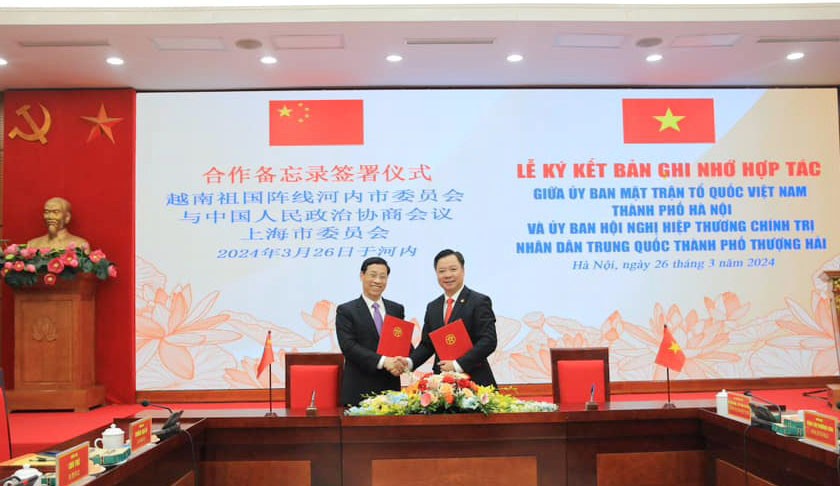 Tăng cường tình hữu nghị giữa nhân dân hai Thành phố Hà Nội và Thượng Hải