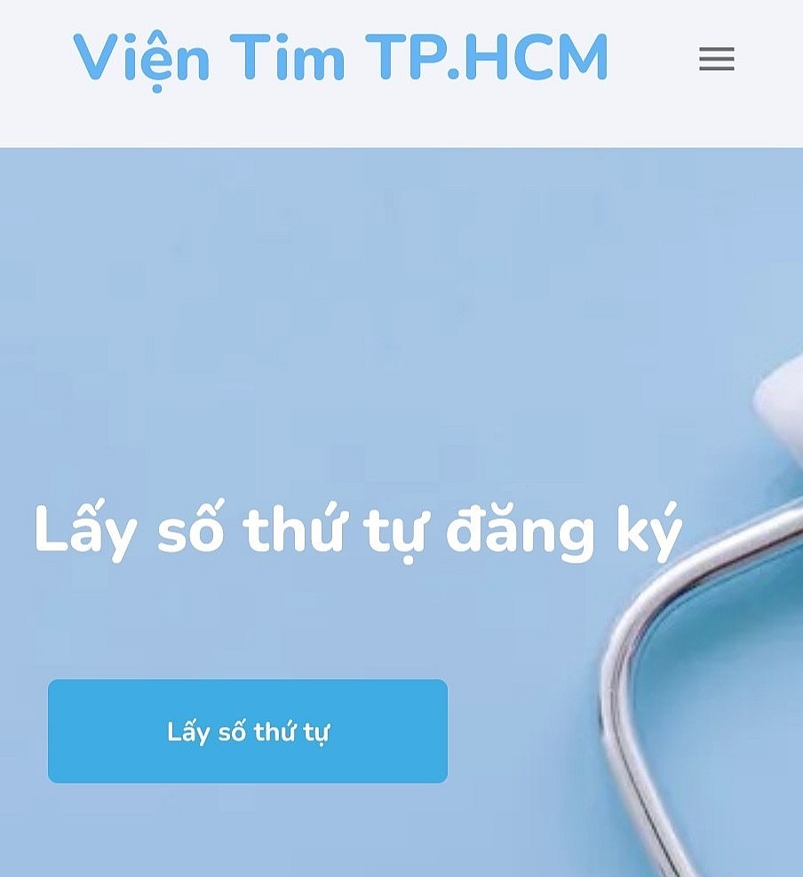 Trang web lấy số khám bệnh của Viện Tim TP.HCM bị tấn công