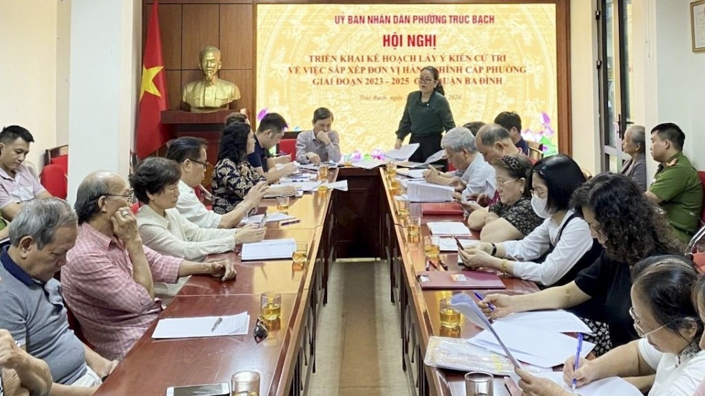 Quận Ba Đình: Đại đa số cử tri đồng ý thành lập phường mới Trúc Bạch