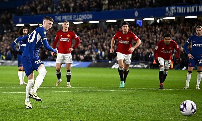 Kết quả Ngoại hạng Anh: Cole Palmer tỏa sáng trong trận Chelsea và Man Utd