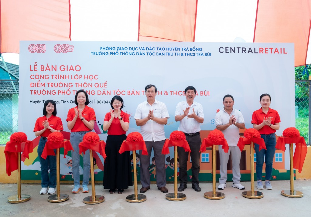 Central Retail Việt Nam tổ chức Lễ bàn giao Công trình lớp học tại tỉnh Quảng Ngãi