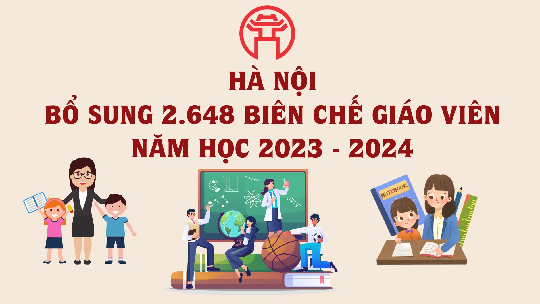 Hà Nội bổ sung 2.648 biên chế giáo viên năm học 2023 - 2024