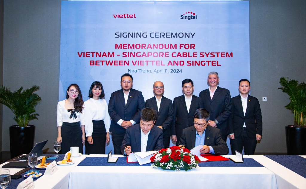 Viettel cùng Singtel đồng sáng lập tuyến cáp biển mới kết nối thẳng từ Việt Nam tới Singapore
