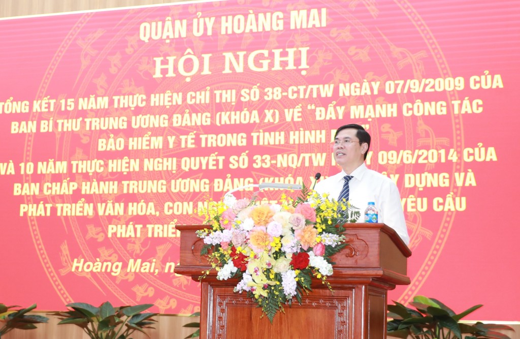 Quận Hoàng Mai tổng kết việc thực hiện 2 văn bản quan trọng của Trung ương