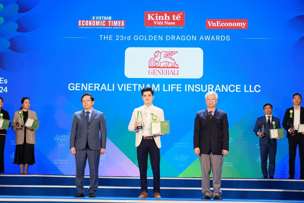 Generali Việt Nam lần thứ 5 được vinh danh tại Giải thưởng Rồng Vàng