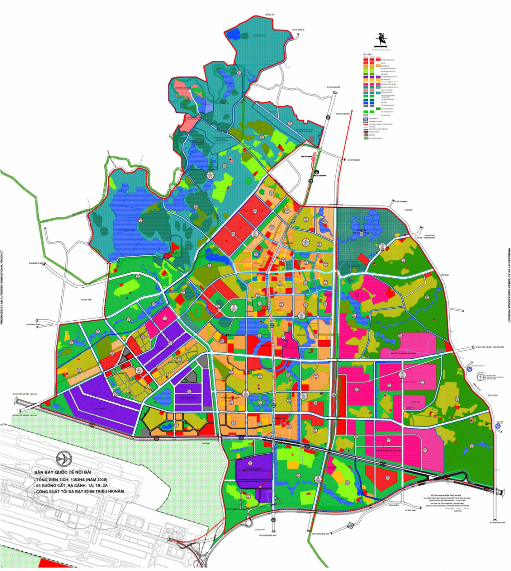 Duyệt đồ án quy hoạch phân khu đô thị Sóc Sơn khu 1 quy mô 629,34ha