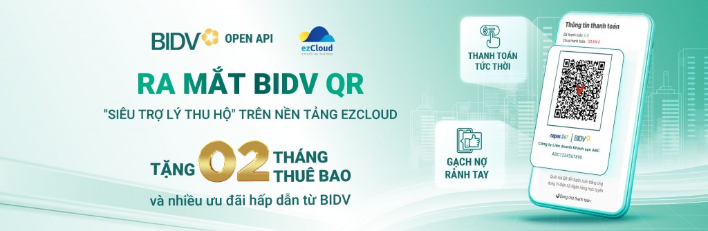 BIDV QR - siêu trợ lý thu hộ trên ezCloud
