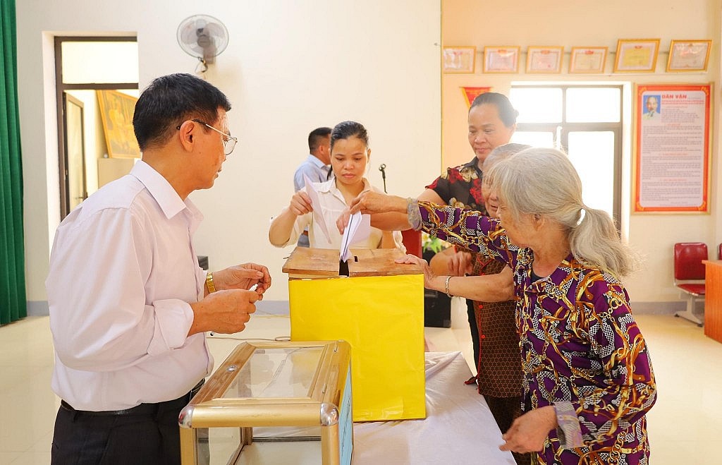 Kết quả lấy ý kiến cử tri 6 xã sáp nhập ở Hưng Nguyên đạt trên 83.1%