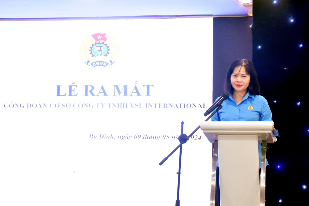 Liên đoàn Lao động quận Ba Đình: Ra mắt Công đoàn Công ty TNHH YSL International