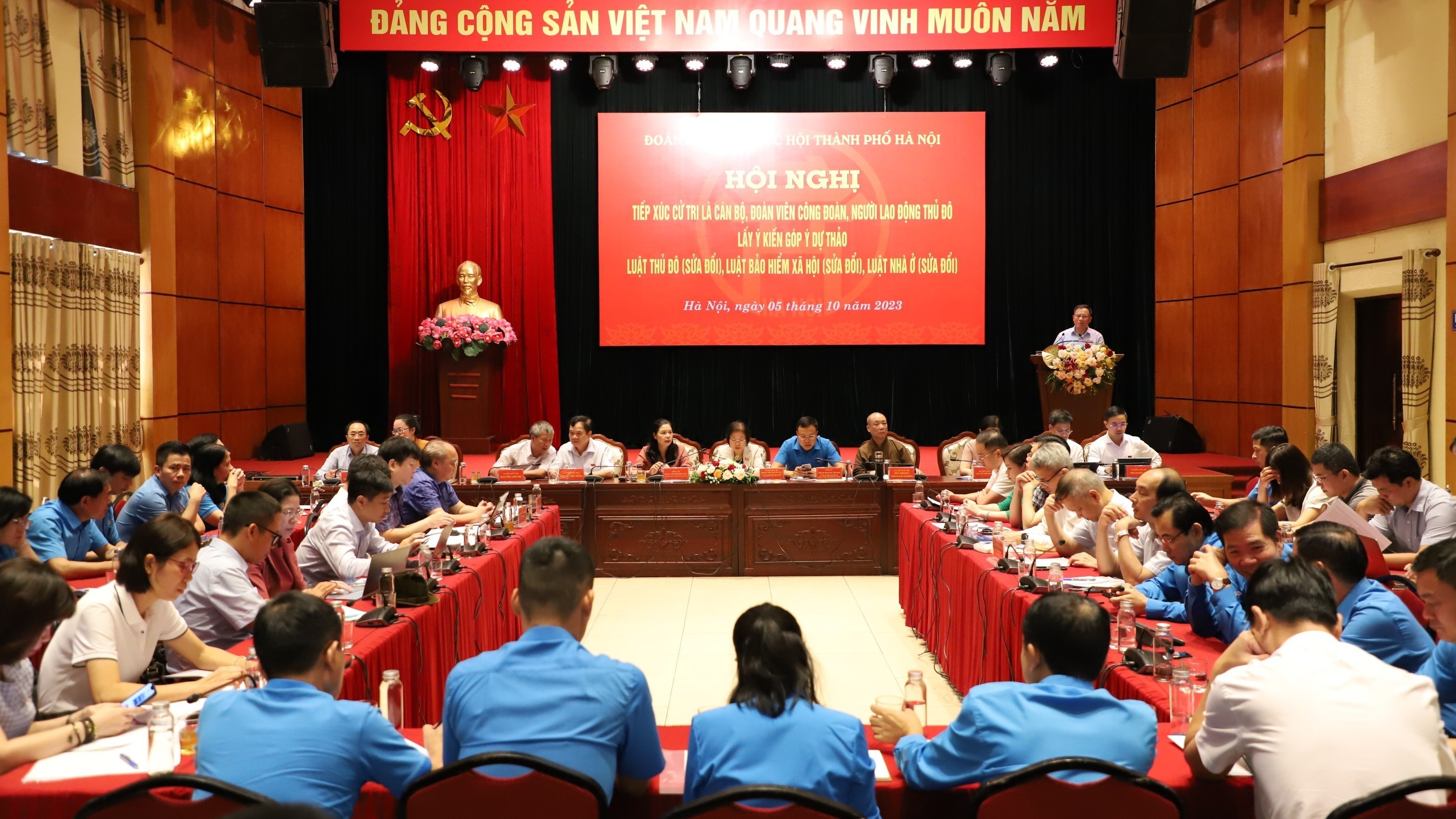 Đoàn Đại biểu Quốc hội thành phố Hà Nội sẽ tiếp xúc với cử tri là cán bộ Công đoàn, người lao động