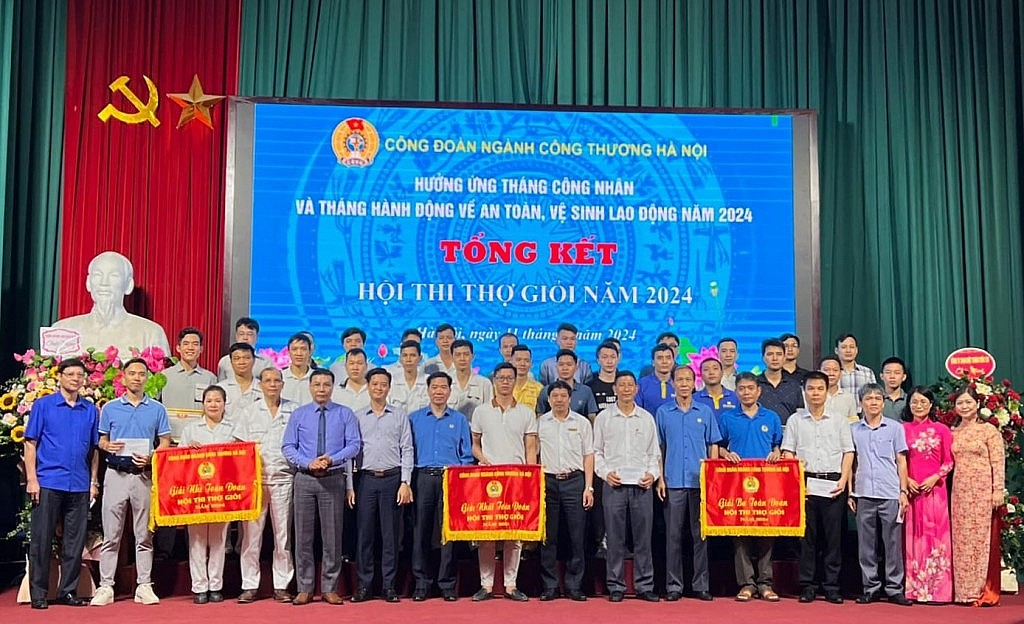 Công đoàn ngành Công Thương Hà Nội: Vinh danh 26 thí sinh xuất sắc Hội thi thợ giỏi năm 2024