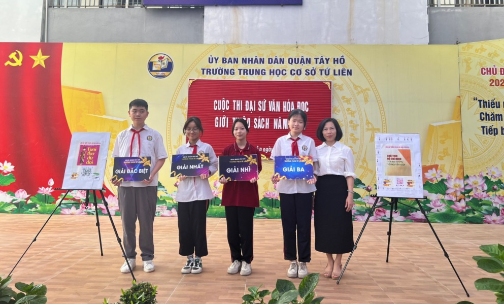 Sôi nổi cuộc thi Đại sứ văn hóa đọc quận Tây Hồ Sôi nổi cuộc thi Đại sứ văn hóa đọc quận Tây Hồ