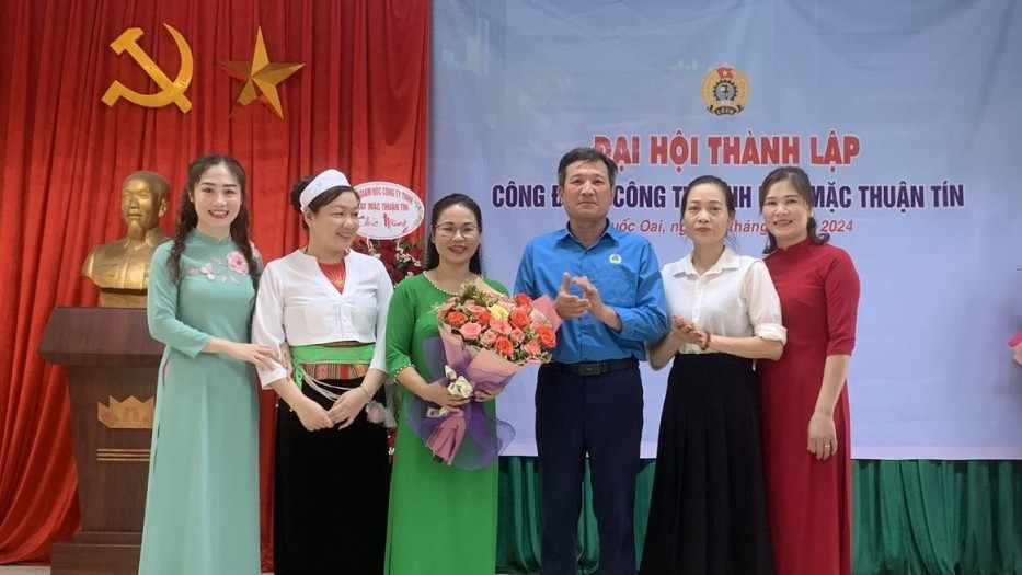 Công đoàn ngành Dệt - May Hà Nội có thêm Công đoàn cơ sở mới