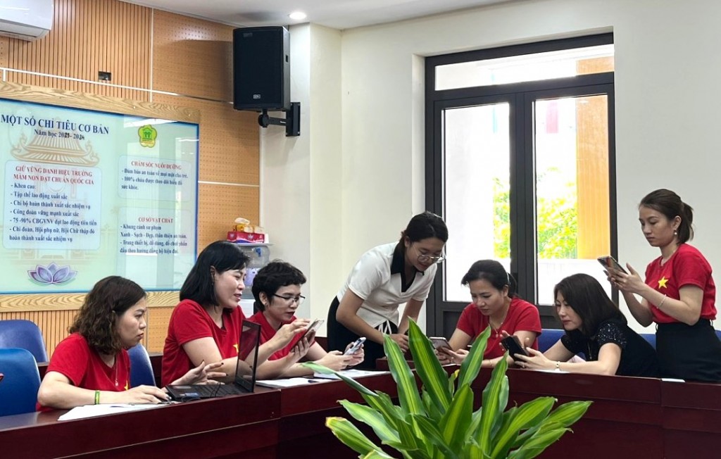 Quận Hoàng Mai: Giúp giáo viên mầm non chuyển đổi số
