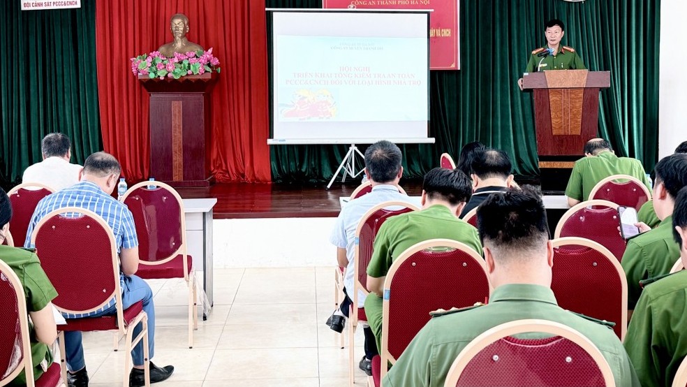 Huyện Thanh Trì: Quyết liệt kiểm tra xử lý vi phạm về phòng cháy, chữa cháy đối với nhà trọ