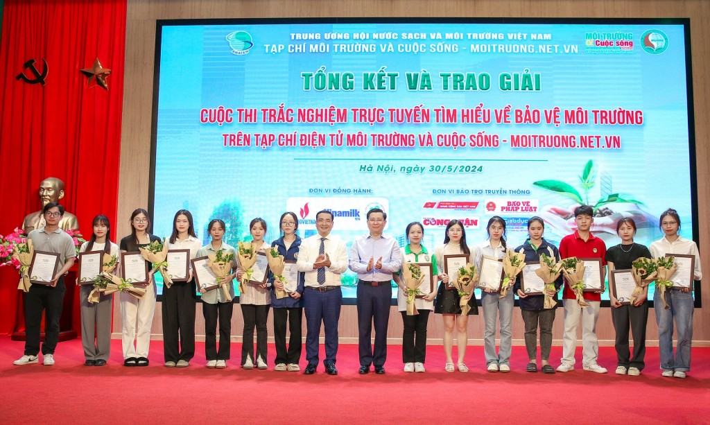 Tổng kết và trao giải Cuộc thi trắc nghiệm trực tuyến Tìm hiểu về bảo vệ môi trường
