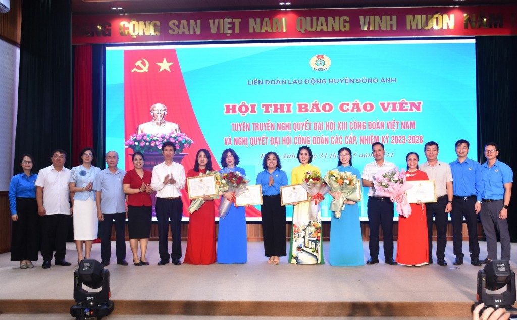 Đông Anh: Sôi nổi Hội thi báo cáo viên tìm hiểu, tuyên truyền Nghị quyết Đại hội Công đoàn các cấp