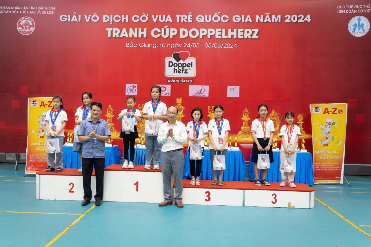Hà Nội đứng Nhất toàn đoàn tại Giải Vô địch Cờ vua trẻ Quốc gia năm 2024